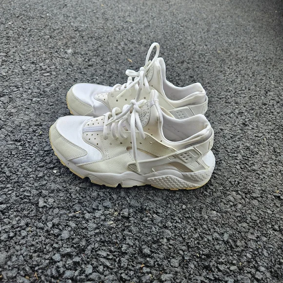 Nike Air Huarache Triple White Womens Size 8 Running Sneakers - Picture 3 of 7